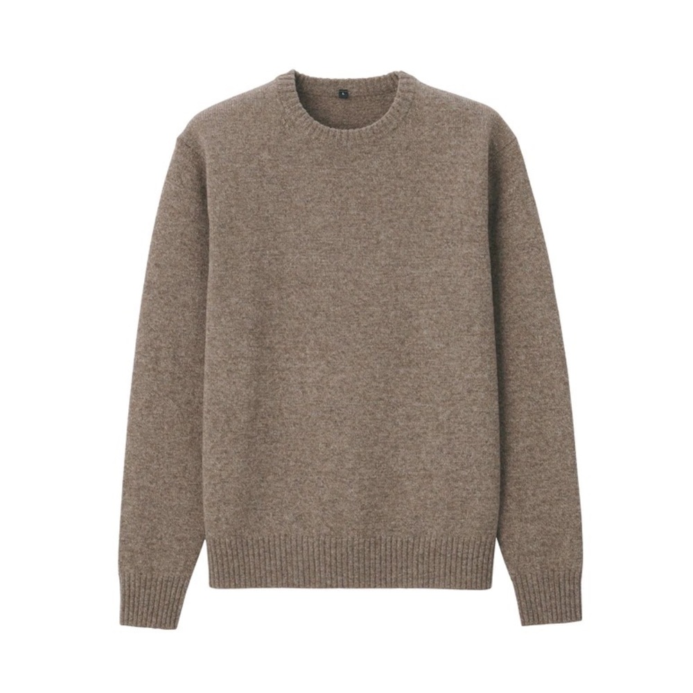 MUJI Merino Wool Middle Gauge Crew Sweater